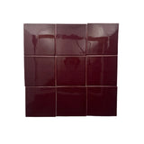 Hanley Square 126mm Burgundy (33 Tiles per Box)